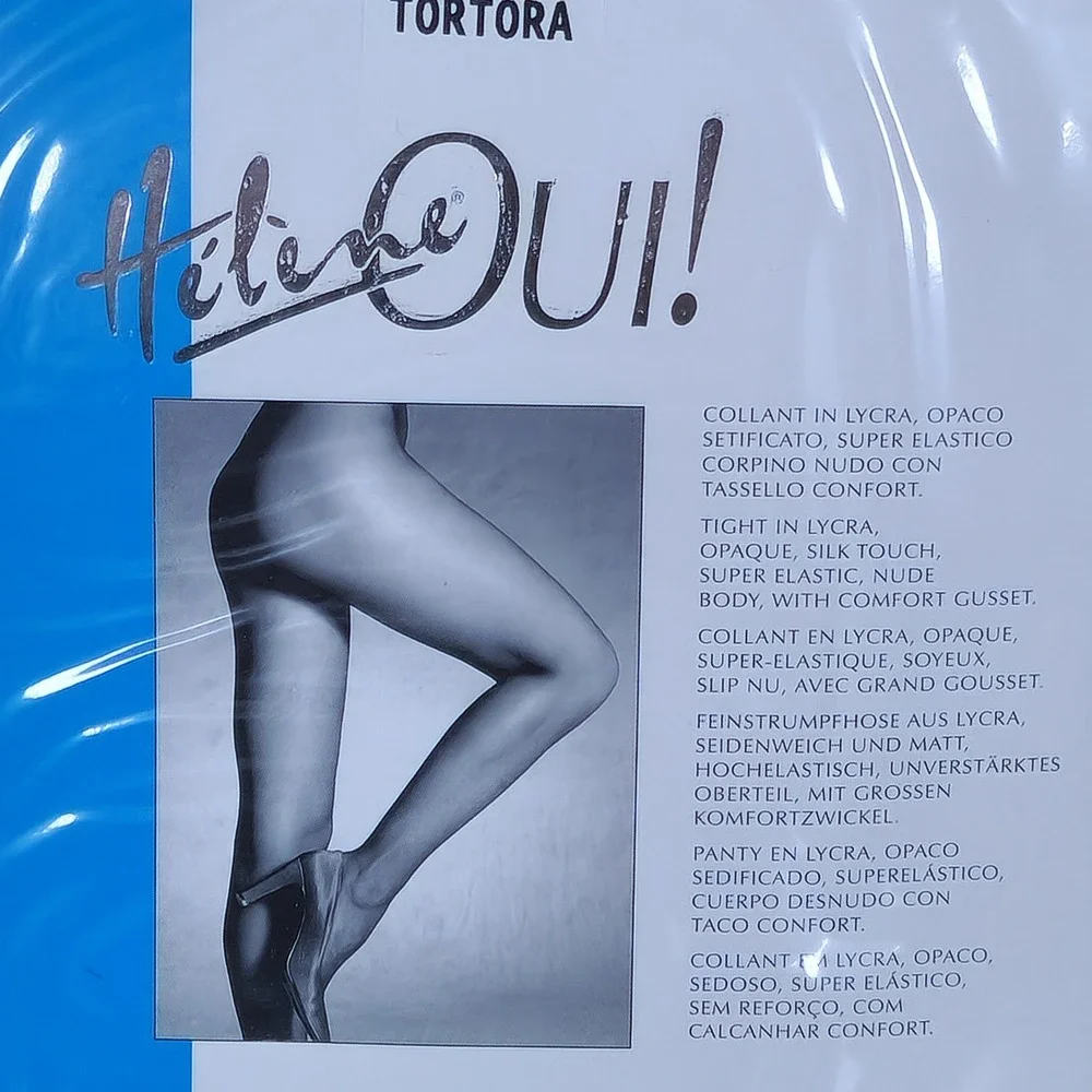 Helene Oui! Melita 15 Tights 3Pk Tortora Brown Matte Opaque Lycra Made in Italy